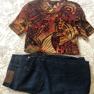 Karen Kane Sheer Blouse - XL